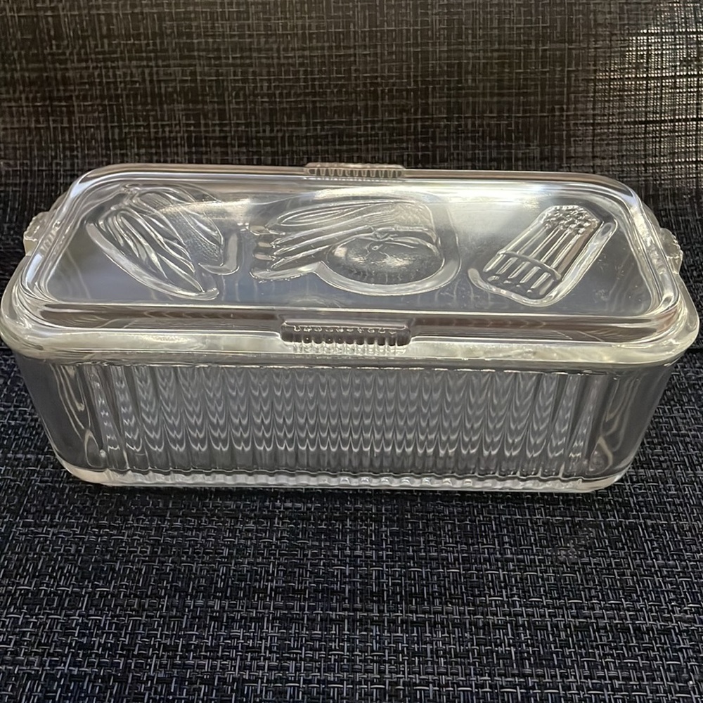 Vintage Federal refrigerator glass